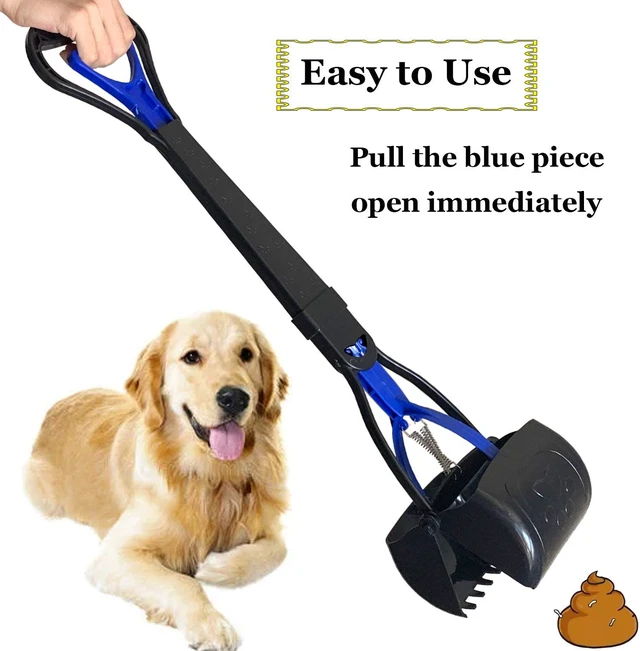 Alt view image 2 of 6 - Non-Breakable Pooper Scooper for Large Medium & Small Dogs Heavy Duty, 28Long Handled Dog Poop Scooper for Grass,Durable Dog Poop Pick Up Tool, Poop Grabber