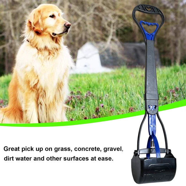 Alt view image 6 of 6 - Non-Breakable Pooper Scooper for Large Medium & Small Dogs Heavy Duty, 28Long Handled Dog Poop Scooper for Grass,Durable Dog Poop Pick Up Tool, Poop Grabber