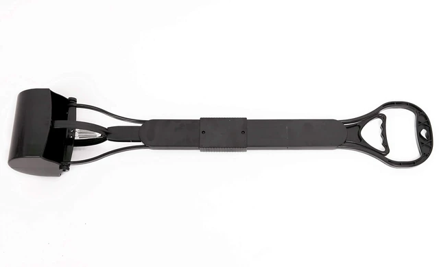 Alt view image 4 of 7 - 32" Tall Profile Pooper Scooper, ABS Frame & Waste Bin with Double Spring Clamp, Lightweight Design, Simple One Click Assembly