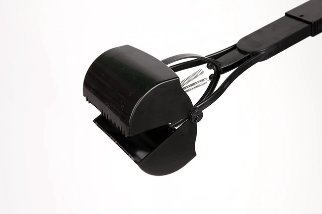 Alt view image 6 of 7 - 32" Tall Profile Pooper Scooper, ABS Frame & Waste Bin with Double Spring Clamp, Lightweight Design, Simple One Click Assembly
