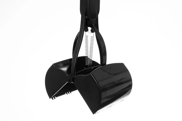 Alt view image 5 of 7 - 32" Tall Profile Pooper Scooper, ABS Frame & Waste Bin with Double Spring Clamp, Lightweight Design, Simple One Click Assembly