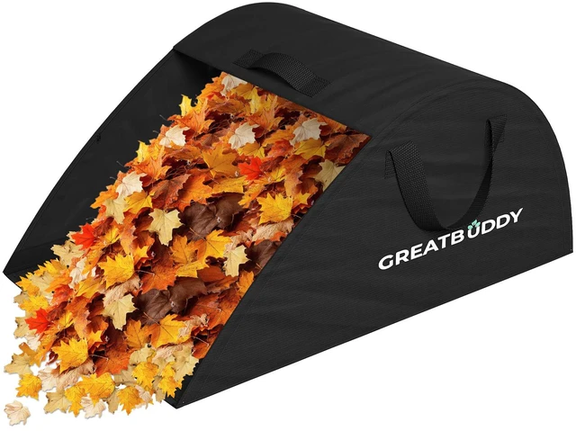 Main image of Leaf Collector, Portable Lawn Bag, 26 Gallon Yard Waste Bag Oxford Fabric for Garden, Reusable Heavy Duty Dustpan Bag with Handles, Leaf Cleanup Tools for Debris, Grass and Trash