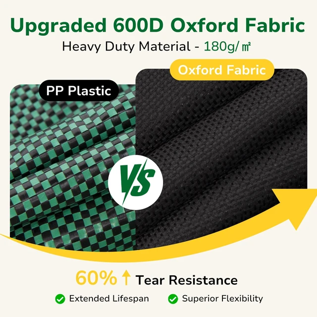 Alt view image 4 of 7 - Leaf Collector, Portable Lawn Bag, 26 Gallon Yard Waste Bag Oxford Fabric for Garden, Reusable Heavy Duty Dustpan Bag with Handles, Leaf Cleanup Tools for Debris, Grass and Trash