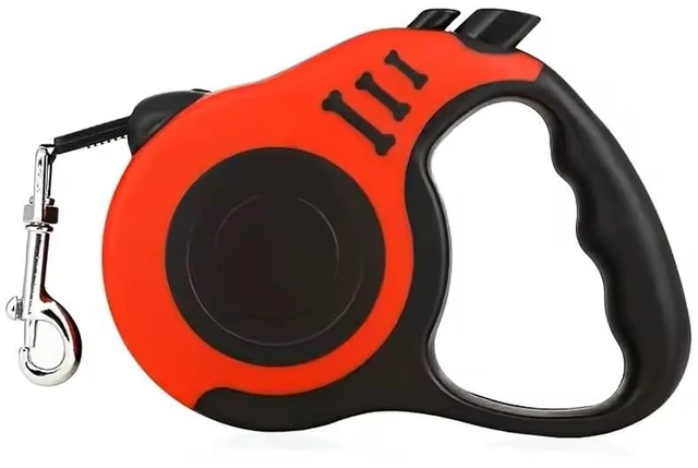 Main image of 16 ft Retractable Pet Leash Dog Leash Automatic Durable with Non-Slip Handle, Suitable for Small and Medium-Sized Dogs (Red)
