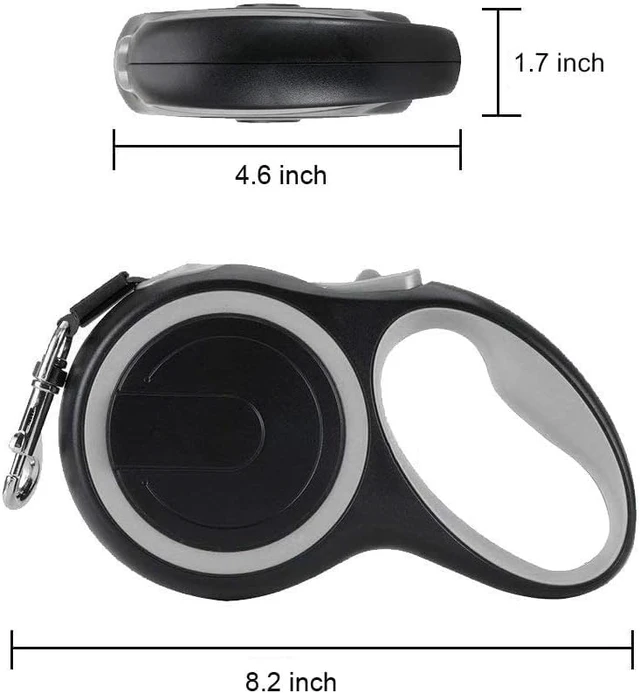 Alt view image 3 of 7 - Retractable Dog Leash,26 Foot Dog Walking Leash for Medium Large Dogs up to 110lbs, One Button Break & Lock, Heavy Duty No Tangle. Large