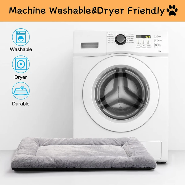 Alt view image 5 of 6 - Dog Crate Pad Washable Dog Bed for Crate Medium Cozy Mat 36-Inch Gray | Ultra Soft Kennel Pad,Anti-Slip Bottom,Fits Most Metal Crates,Comfortable Sleeping Pet Mat