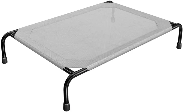 Main image of Raised Dog Bed for Large Dogs, Waterproof XL Dog Cot, Grey | Outdoor Cooling Elevated Pet Bed Load 200lb, 47.75" x 30.5"