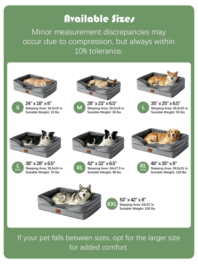 Alt view image 7 of 7 - Orthopedic Dog Bed with Sides - Dog Sofa Beds for Medium Dogs, Supportive Foam Pet Couch Bed with Washable Removable Cover, Waterproof Lining and Non-Slip Bottom, Grey - M