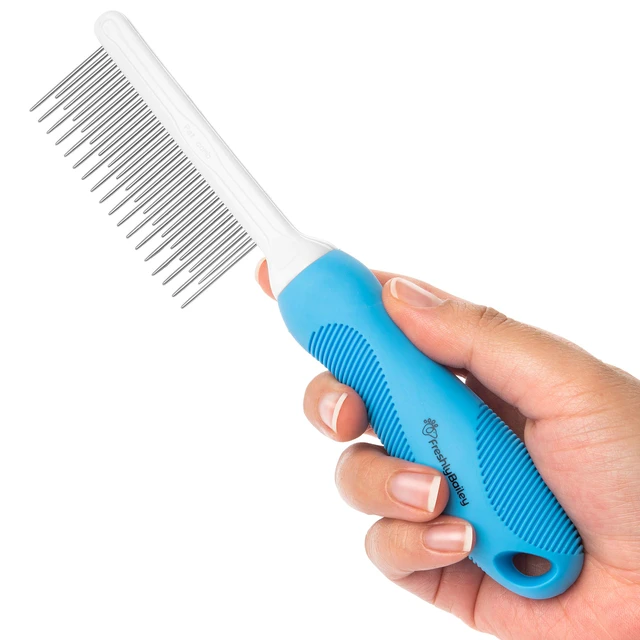 Alt view image 7 of 7 - Grooming Comb for Long & Curly Hair in Dogs & Cats - Top Pet Detangler Brush - Removes & Prevents Matted Fur - Perfect for Goldendoodle, Poodle Mixes, and Cat Undercoat