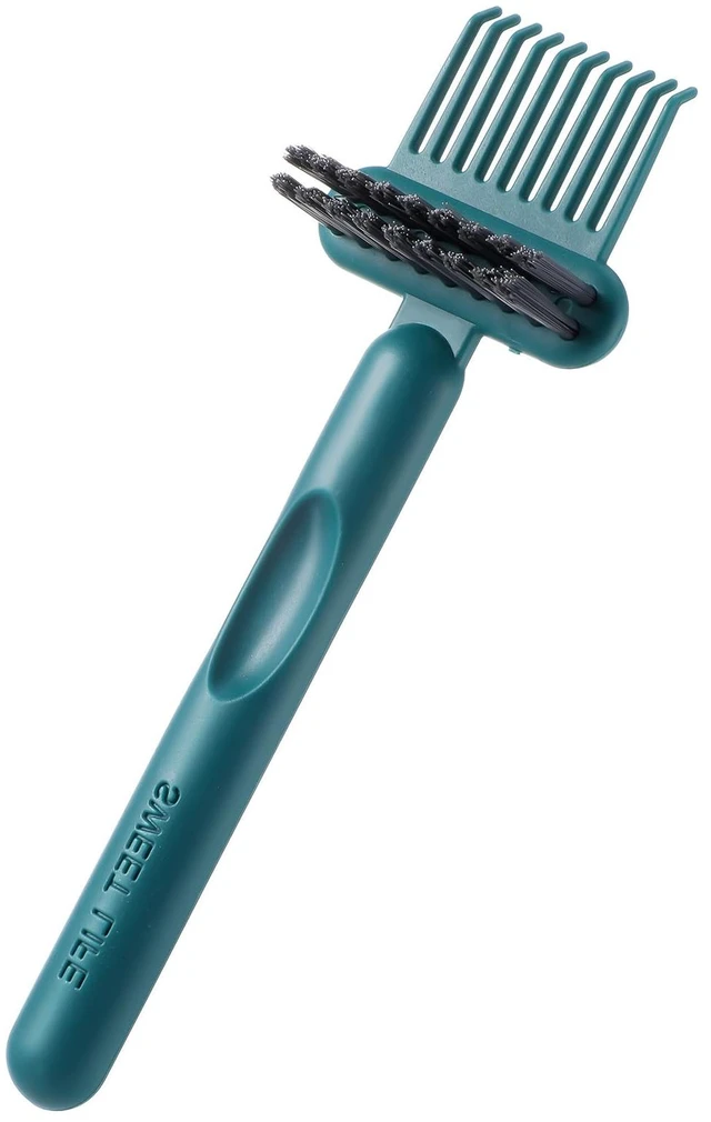 Main image of 2-in-1 Hair Brush Cleaner & Remover Tool Brush Cleaning Tool Comb Cleaner Effective Hairbrush Cleaners Small and Portable for Travel Man Woman Home Salon Removing Hair Dust(Green)