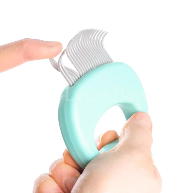 Alt view image 6 of 7 - The Original Pet Hair Removal Massaging Shell Comb | Soft Deshedding Brush Grooming and Shedding Matted Fur Remover Dematting tool for Long and Short Hair Cat Dog Puppy Bunny