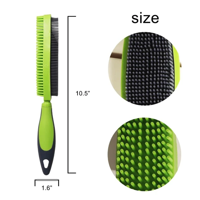 Alt view image 2 of 7 - Rubber Pet Hair Remover Brush for Clothes, Couches & Pets