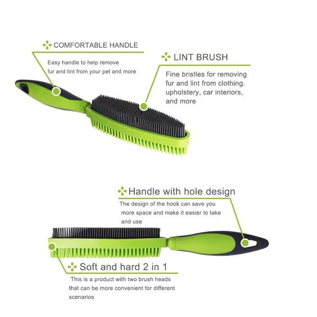 Alt view image 4 of 7 - Rubber Pet Hair Remover Brush for Clothes, Couches & Pets