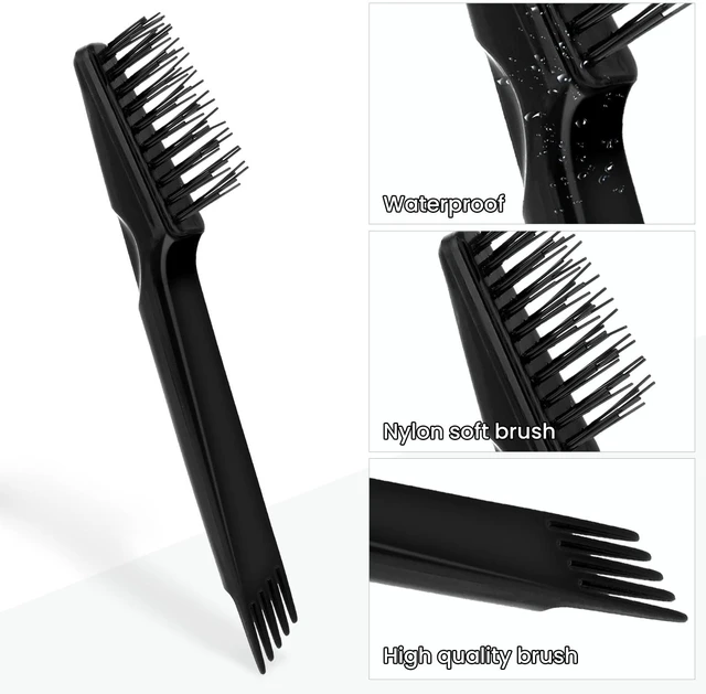 Alt view image 5 of 7 - 2 Pcs Hair Brush Cleaning Tool Mini Comb Cleaner Rake Metal Wires Hair Remover Tool for Home and Salon Use