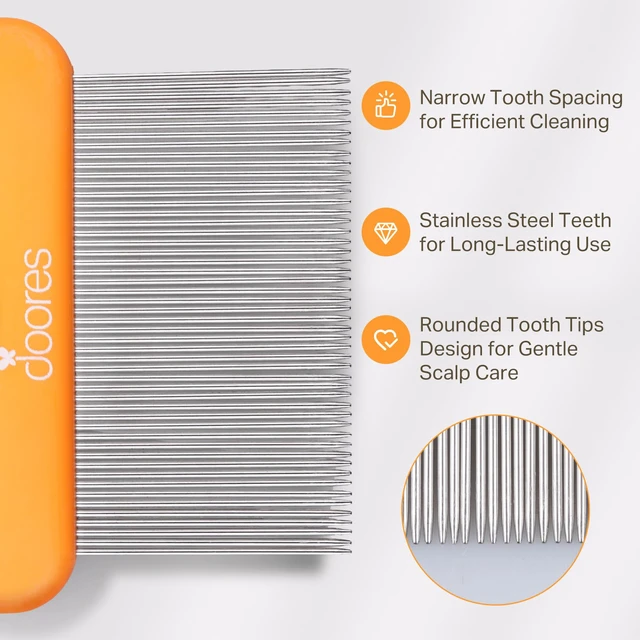 Alt view image 6 of 7 - Tape In Extensions Remover Comb, Tape In Removal Comb with Stainless Steel Fine Teeth for Wigs & Hairpiece Adhesives Quickly & Easy Remove for All Hair Types Detangler Comb for Wet & Dry Hair