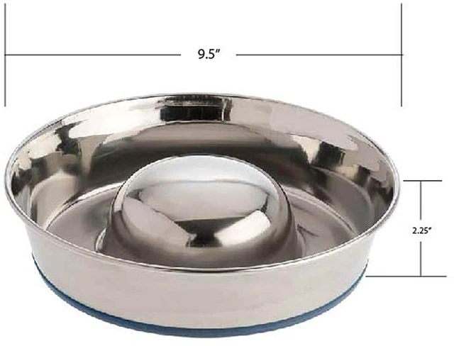 Alt view image 4 of 7 - DuraPet Slow Feed Premium Stainless Steel Bowl (Heavyweight Durable Stainless Steel Bowls, Dog Food Bowl, and Dog Water Bowl) Great Alternative to Snuffle Mat for Dogs-Medium