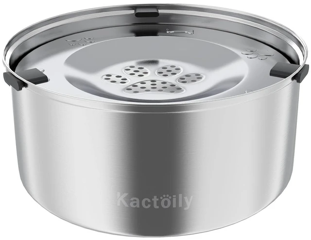Main image of 3L/101oz Dog Water Bowl Stainless Steel Slow Water Bowl for Dog | No-Spill Slow Drinking Water Bowl for Medium Large Dogs, Spill Proof Dog Water Bowl for Home, Vehicle and Travel Use