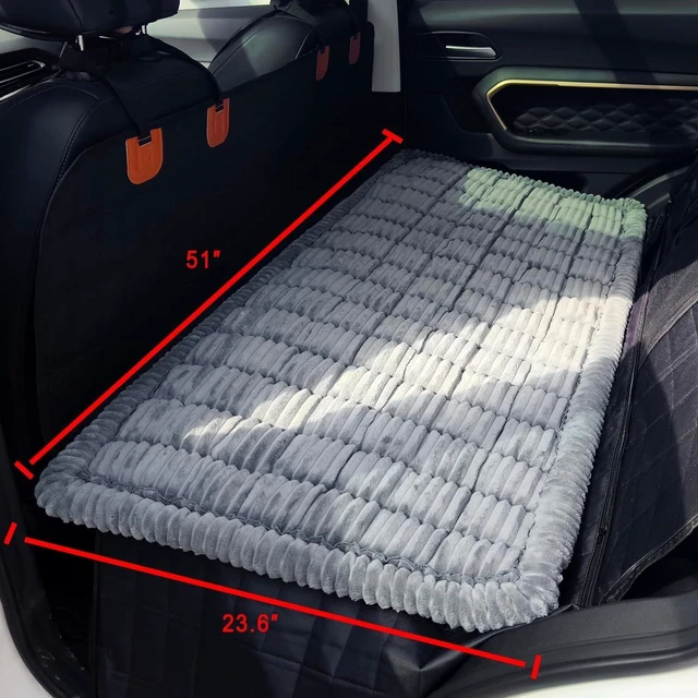 Alt view image 2 of 3 - Dog Bed for Car Back Seat Non-Slip, Backseat Dog Bed Mat for Backseat Extenders, Pet Car Blanket Seat Cover for SUVs Trucks Sedans, Soft Machine Washable Travel Dog Bed (51" x 23.5")