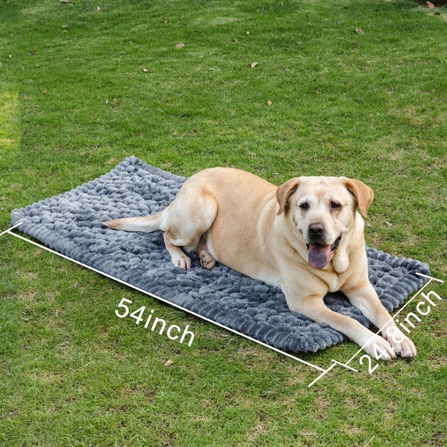 Alt view image 4 of 6 - Non-Slip Dog Bed Mat for Car, Fuzzy Backseat Pet Mats | Travel Pet-Friendly Seat Cover for Cars, Compatible with Backseat Extenders Protectors, Dog Bed for Car Back Seats
