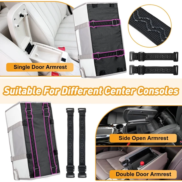 Alt view image 4 of 7 - Portable Dog Car Seat for Small Dogs, Puppy Car Seat, Beige | Booster Seat With Safety Leash & Adjustable Straps Keeps Small Dogs Secure. Removable Washable Cushion. Fits Most Cars.