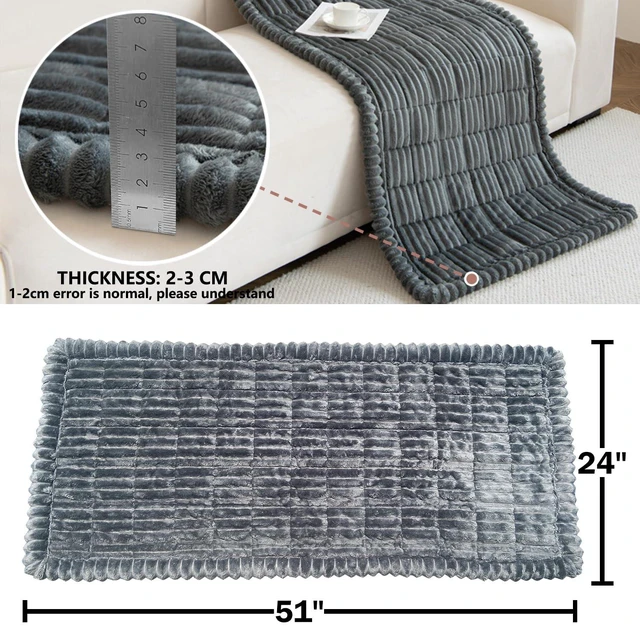 Alt view image 7 of 7 - Dog Bed Mat for Car Backseat Extender, Non-Slip Pet Bed Mat for Car Back Seat Protector Cover, Furry Dog Couch Cover, Washable Travel Dogs Bed for Cars, SUVs, Sedans. (51" x 24") (Dark Grey, M)