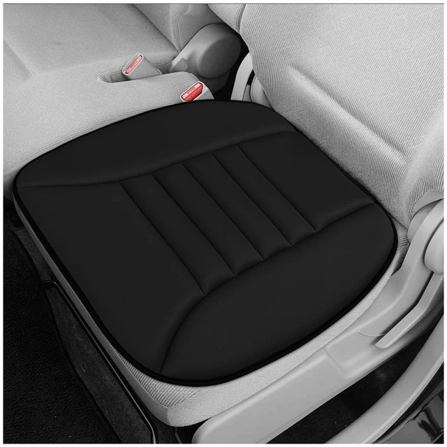 Main image of Car Seat Cushion, 1.2" Thick Comfort Memory Foam Auto Seat Pad with Non Slip Bottom, Breathable Driver Seats Pillow Pressure Relief Chair Cushion for Vehicle Office Home (Black)