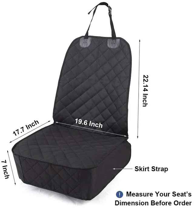 Alt view image 2 of 5 - Dog Car Seat Cover, Pet Front Cover for Cars, Trucks, and Suv's - Waterproof & Nonslip Dog Seat Cover,(Front Seat)