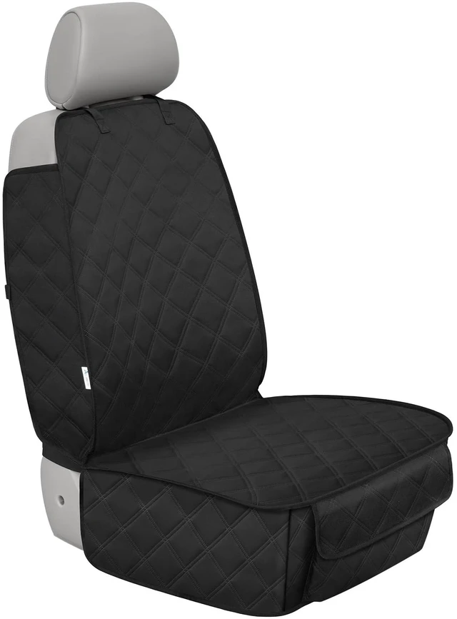 Main image of Front Seat Cover for Dogs with Side Flaps, Heavy Duty 900D Waterproof Seat Protector, Protects from Dirt & Scratches, for Pets & Daily Use, Fits Cars SUV Trucks Minivans (1-Pack)