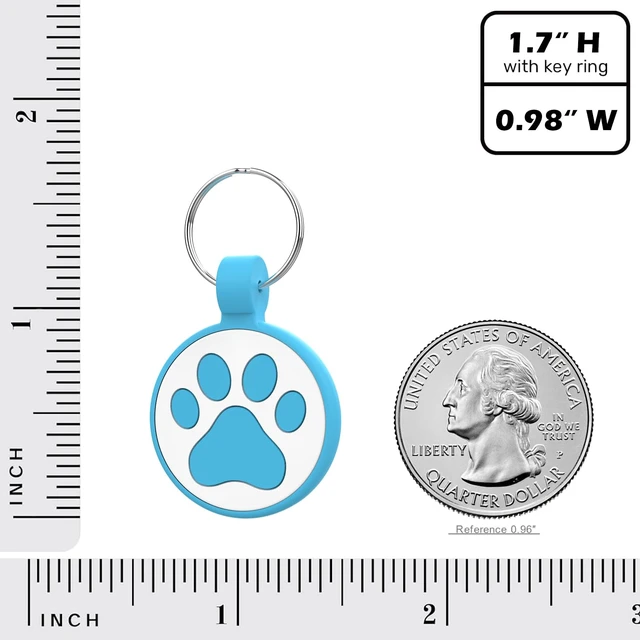 Alt view image 5 of 7 - QR Code Cat Tag, Modifiable Pet Online Profile Page, Multiple Emergency Contact, Silent Silicone, Lightweight, No Jinging, Collar Accessories, QR Cat ID Tag (Small Breeds - 1", Blue)