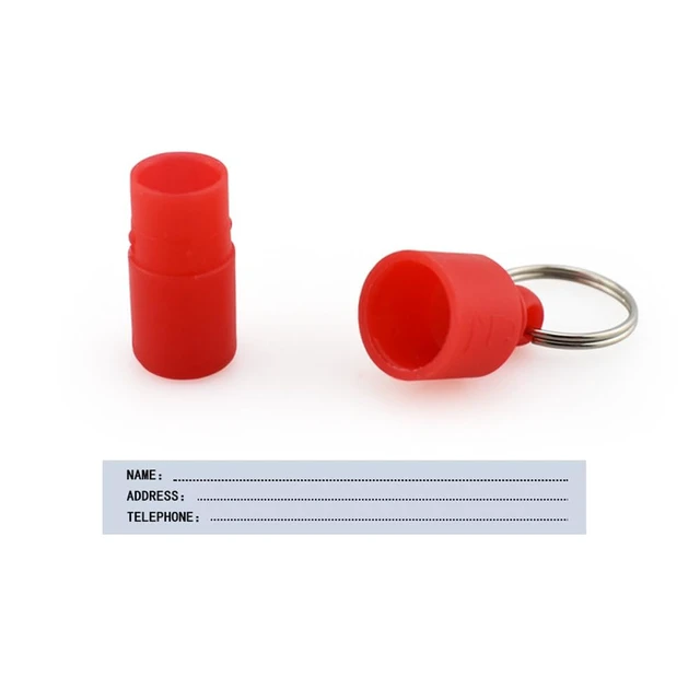 Alt view image 4 of 7 - 6 Pack Pet Identity Address Pendant Tube Custom Pet ID Tags Anti-Lost Phone Address Holder Keeper Pet ID Tubes for Emergency Contact Info Lost Pet Recovery Medical Information Medication