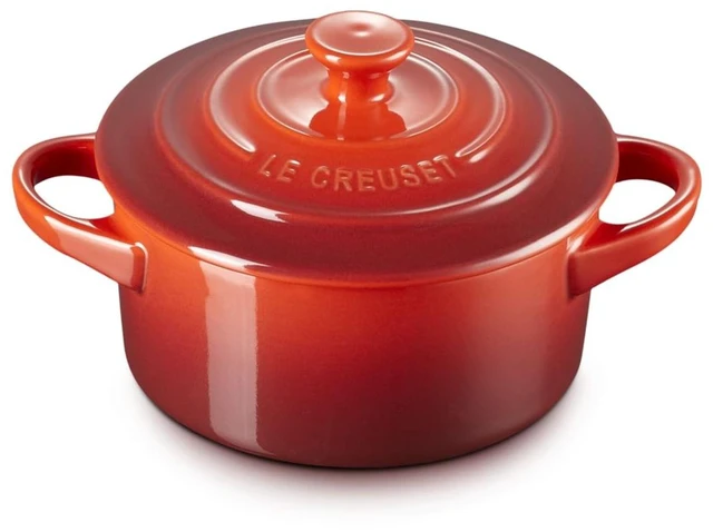 Main image of Stoneware Mini Round Cocotte, 8 oz., Cerise