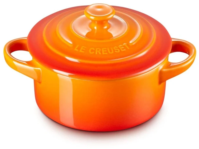 Main image of Stoneware Mini Round Cocotte, 8 oz., Flame
