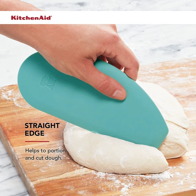 Alt view image 5 of 6 - Gourmet Bowl Scraper, Set of 2, Aqua Sky and Storm Grey