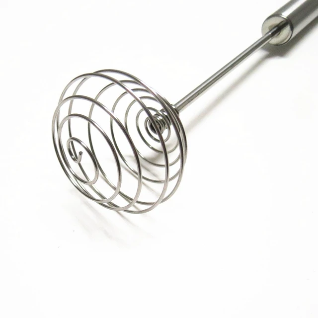 Alt view image 2 of 5 - Egg Whisk Egg Beater Stainless Steel Balloon Galaxy Spring Whisk Egg Beater Milk Blender for Blending, Whisking, Beating & Stirring