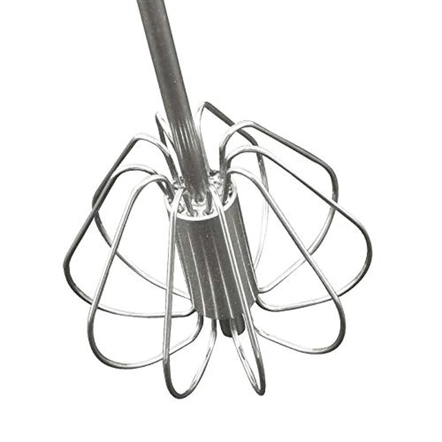 Alt view image 4 of 7 - Stainless Steel Semi-automatic Egg Whisk - 3PCS Hand Push Rotary Whisk Blender (3 Pack)