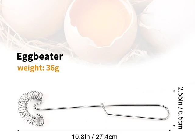Alt view image 4 of 7 - 2 Pack Stainless Steel Coil & Flat Whisks for Eggs, Sauces, Gravy | Scandinavian Handheld Beater with Ergonomic Grip for Cream, Milk, Baking & Roux. Dishwasher Safe. Whisking Tool for Cooking
