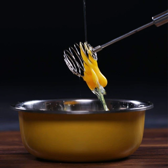 Alt view image 7 of 7 - Whisk, Stainless Steel Spring Whisk, Balloon Whisk Egg Beater for Blending, Whisking, Beating, or Stirring