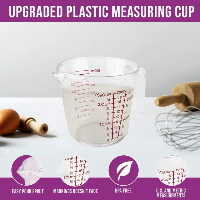 Alt view image 4 of 7 - Measuring Cups and Spoons Set 11 Piece. Includes 10 Stainless Steel Measuring Spoons and Cups Set and 1 Plastic Measuring Cup. Liquid Measuring Cups Set and Dry Metal Measuring Cup Set