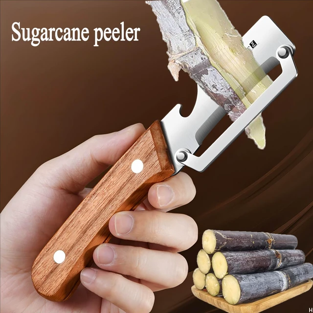 Alt view image 4 of 7 - Vegetable Peeler Wooden Handle Sharp Stainless Steel Blade for Fruit | 2-in-1 Multifunctional Peeler,Anti-slip,Zero Snag,Built-in Bottle Opener,Peelers for Kitchen Veggie Potato Pumpkin Apple