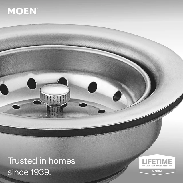 Alt view image 2 of 4 - Kitchen Sink Strainer Basket with Drain Assembly, Stainless Steel, 22036