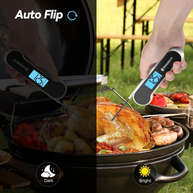 Alt view image 4 of 7 - 0.5 Sec Instant Read Meat Thermometer Digital for Cooking, White | NIST ±0.5 Precision Food Thermometer, Kitchen Gadgets for Oven Grill Candy BBQ Accessories, Gifts for Him Dad Men Birthday