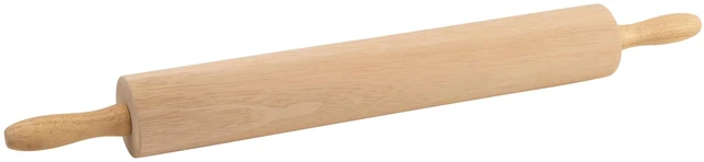 Main image of 18" Wood Commercial Rolling Pin | Foodservice, Great for Pastry Dough, Pizza Dough, Cookies and Baking Prep