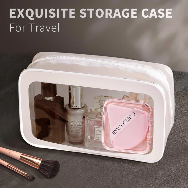 Alt view image 6 of 6 - 6 Pcs Triangle Powder Puff with 2 Travel Cases, Setting Powder Puffs for Face, Velour Makeup Puff for Loose Powder Body Powder, Blender Sponge Foundation Blending Sponges Beauty Tools