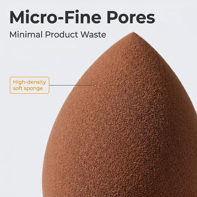 Alt view image 2 of 7 - 34PCS Latex-Free Makeup Sponge Set, Wet Dry Triangle Flocked Blender Puffs with Velvet Pouch for Foundation Concealer Contour, Skin Friendly