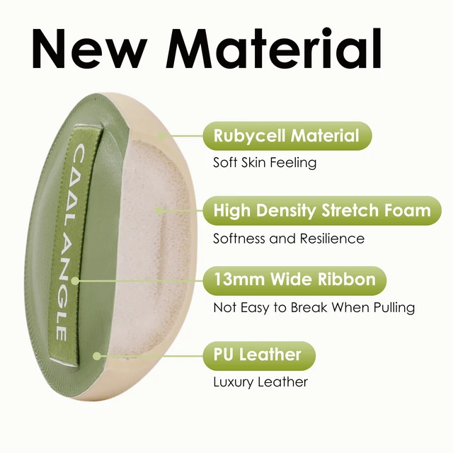 Alt view image 4 of 6 - Makeup Blender Sponges, Latex-Free, 5Pcs Medium Green | For Liquid Foundation And Powder, Wet Or Dry Application, Seamless Buildable Coverage, Reusable Soft Texture, Easy To Clean