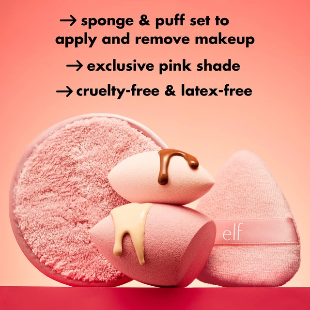 Alt view image 2 of 5 - Sponge On, Sponge Off Kit, Four-Piece Makeup Sponge Set For Flawlessly Applying, Blending & Removing Face Makeup, Vegan & Cruelty-Free