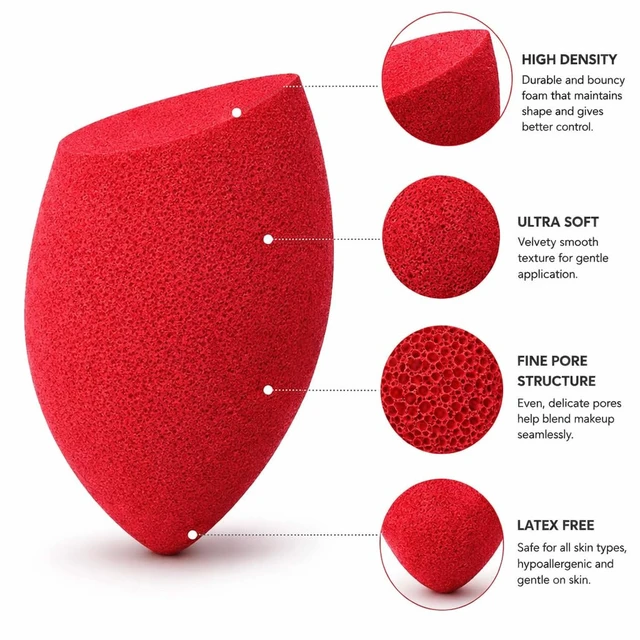 Alt view image 7 of 7 - Ultra Soft Makeup Sponge Set 7 Latex-Free Beauty Blenders for Flawless Foundation, Concealer & Powder Application (Dry & Wet Use)