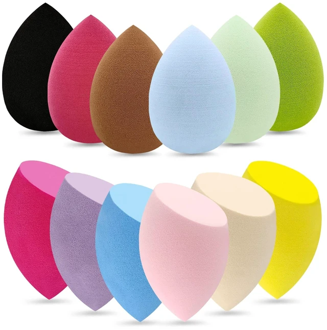 Main image of 12 Pieces Professional Makeup Sponge Set,Latex Free Flawless Soft Setting Face Puffs,Multicolor Beauty Sponge Blender Cosmetic Applicator for Powder,Liquid,Facial Makeup Tools