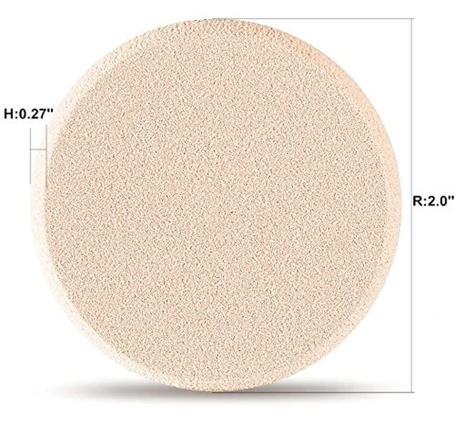 Alt view image 2 of 4 - 2pcs Round Makeup Sponges with 1 Travel Case, Beauty Face Primer Compact Powder Puff, Blender Sponge Replacement for Cosmetic Flawless Foundation, Sensitive and All Skin Types