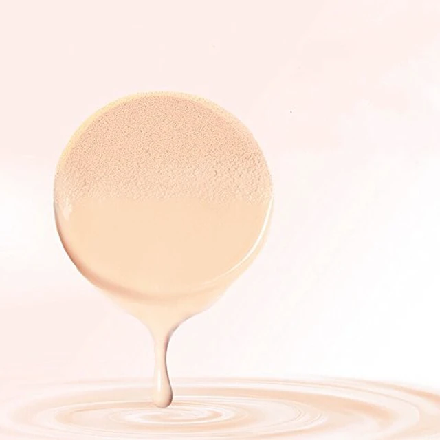 Alt view image 4 of 4 - 2pcs Round Makeup Sponges with 1 Travel Case, Beauty Face Primer Compact Powder Puff, Blender Sponge Replacement for Cosmetic Flawless Foundation, Sensitive and All Skin Types